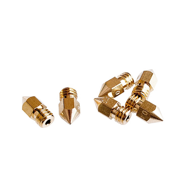 3D打印机喷嘴 黄铜喷头挤出头 MK8喷嘴 3D打印机配件 1.75mm'