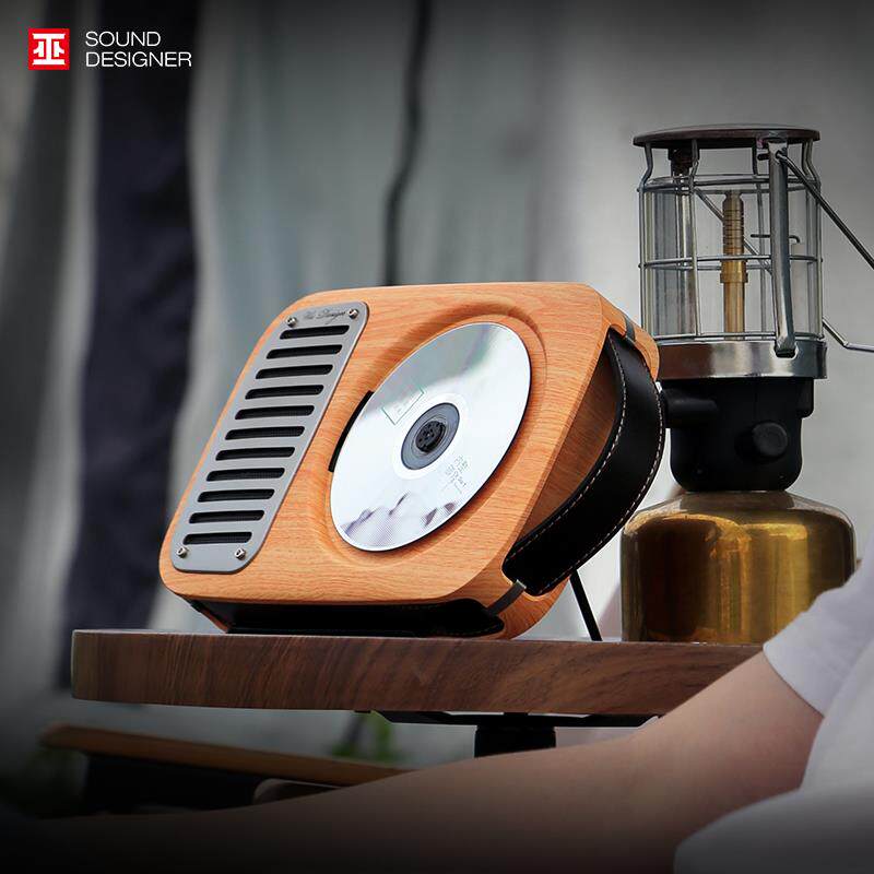 巫单曲人生 覆古桌面/壁挂式CD机蓝牙音箱锂电池家用学英语播放器