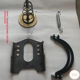 适用于富华桥半挂车弹簧制动缸盖顶杆皮碗箍夹环配件