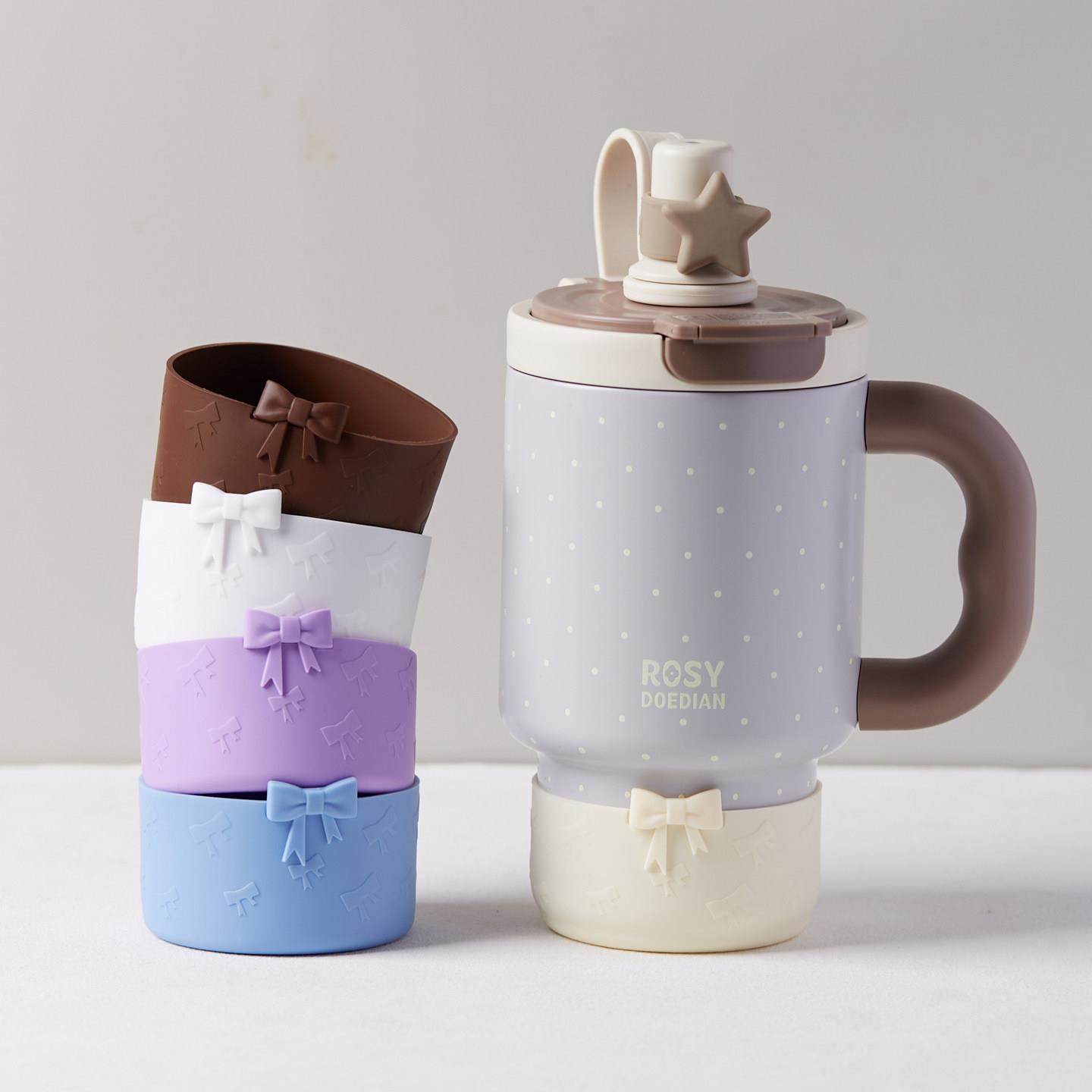 适用rosydoedian保温杯RDD杯套配件杯托蝴蝶结杯底保护套7.5cm,餐饮具,杯套,淘宝优惠券,粉丝福利购,淘宝优惠卷