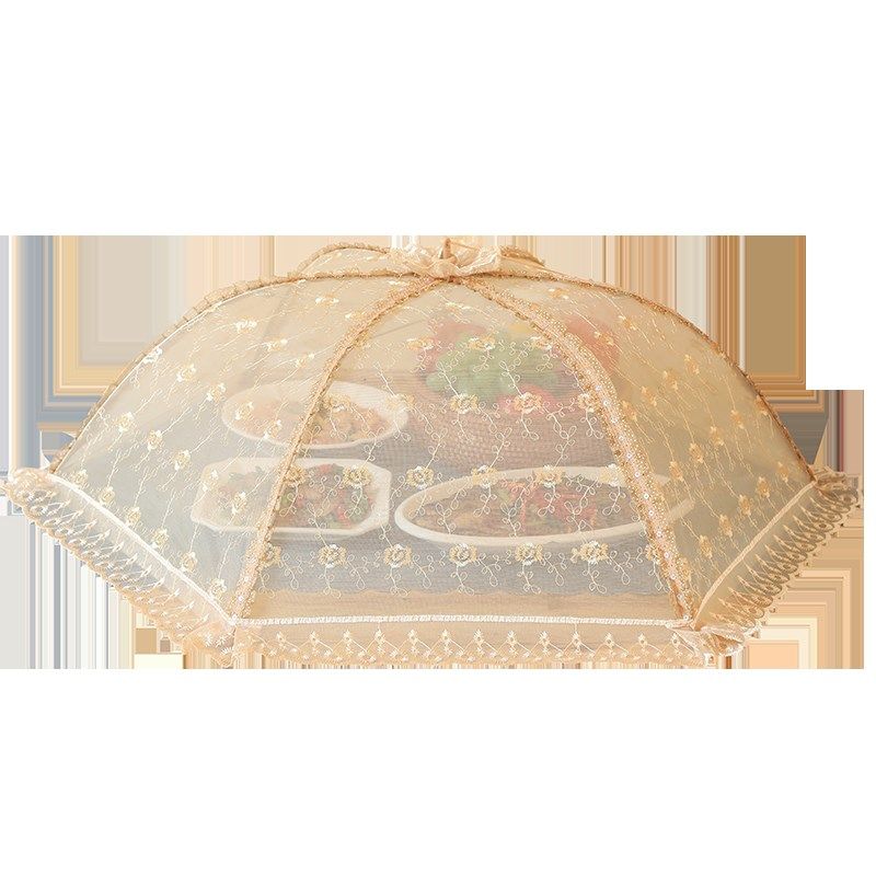 桌盖菜罩家用防苍蝇餐桌罩可折叠饭桌罩方形食物罩圆形遮菜罩菜伞