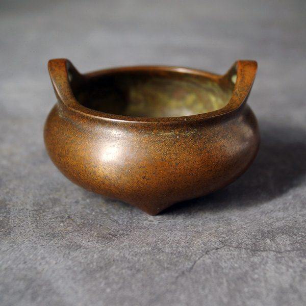 苏工铜乳足桥耳冲耳炉线香塔香熏香篆炉香插宣德炉供香炉摆件厂价