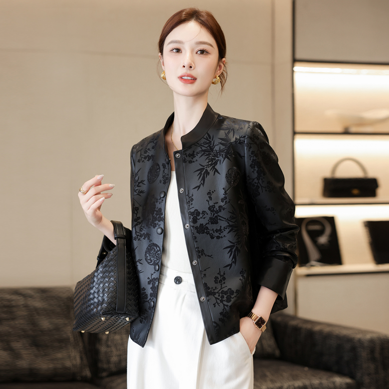 海宁真皮绵羊皮皮衣2025春秋新款