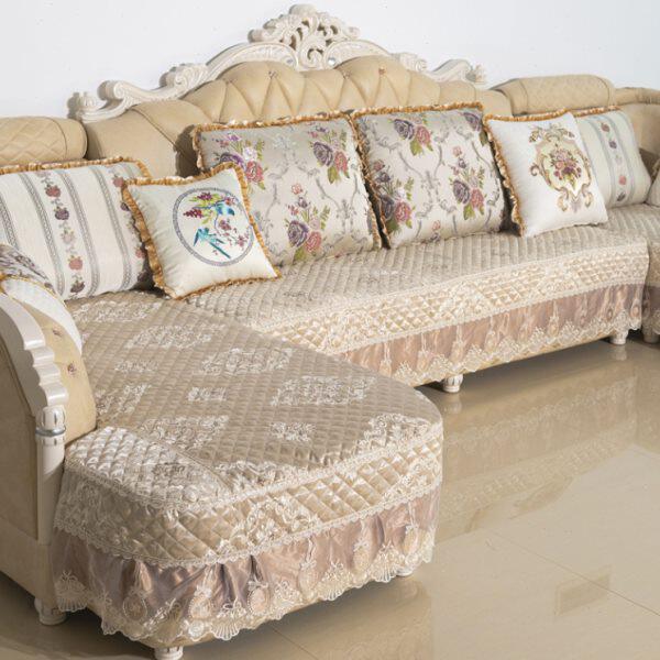 欧式沙发套罩 全包U型垫罩防滑全盖 四季通用简欧包邮定制异形垫