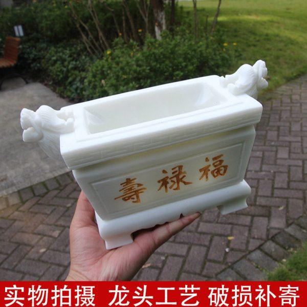 石香炉鼎香碗花瓶汉白玉石香炉墓前祭祀供奉石雕工艺品实用摆件,家居饰品,石雕,淘宝优惠券,粉丝福利购,淘宝优惠卷