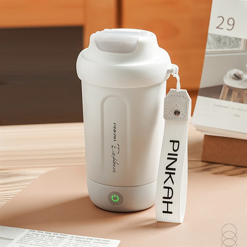 新款316L不锈i钢全自动户外可携式车载电动咖啡搅拌杯冲泡摇摇保