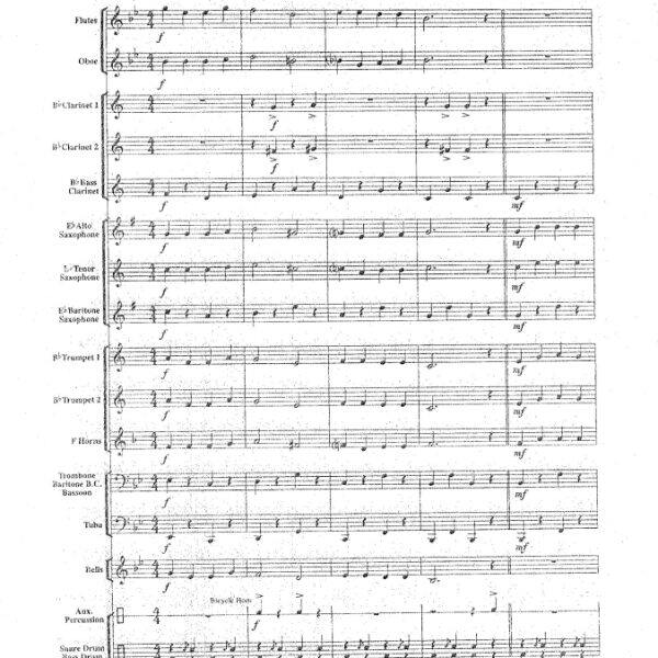 管乐总谱交响管乐古董车巡展1.5乐团合奏总谱分谱