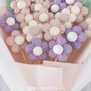 黏土成品手工女生情侣教师节母亲节礼物毕业娃娃礼品花束玩偶花束