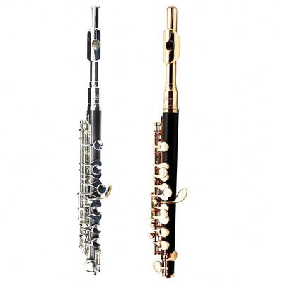 SLADE短笛C调镀镍银键金键白铜管体布盒装专业级演奏短笛乐器