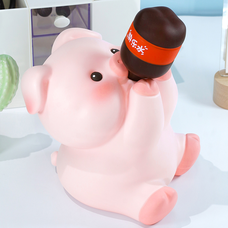 创意可爱吨小猪存钱罐2023防摔可取生I肖狗狗储蓄罐儿童储钱罐摆