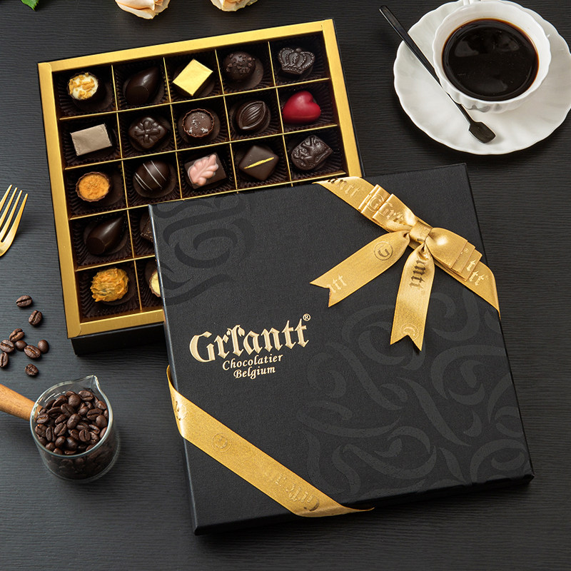 歌兰特黑巧克力手工夹心礼盒装比利时进口伴手礼品情人节生日礼物