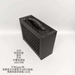 缔誓A45机箱5升ITX，A4结构支持双风扇显卡4070tis 小1u电源