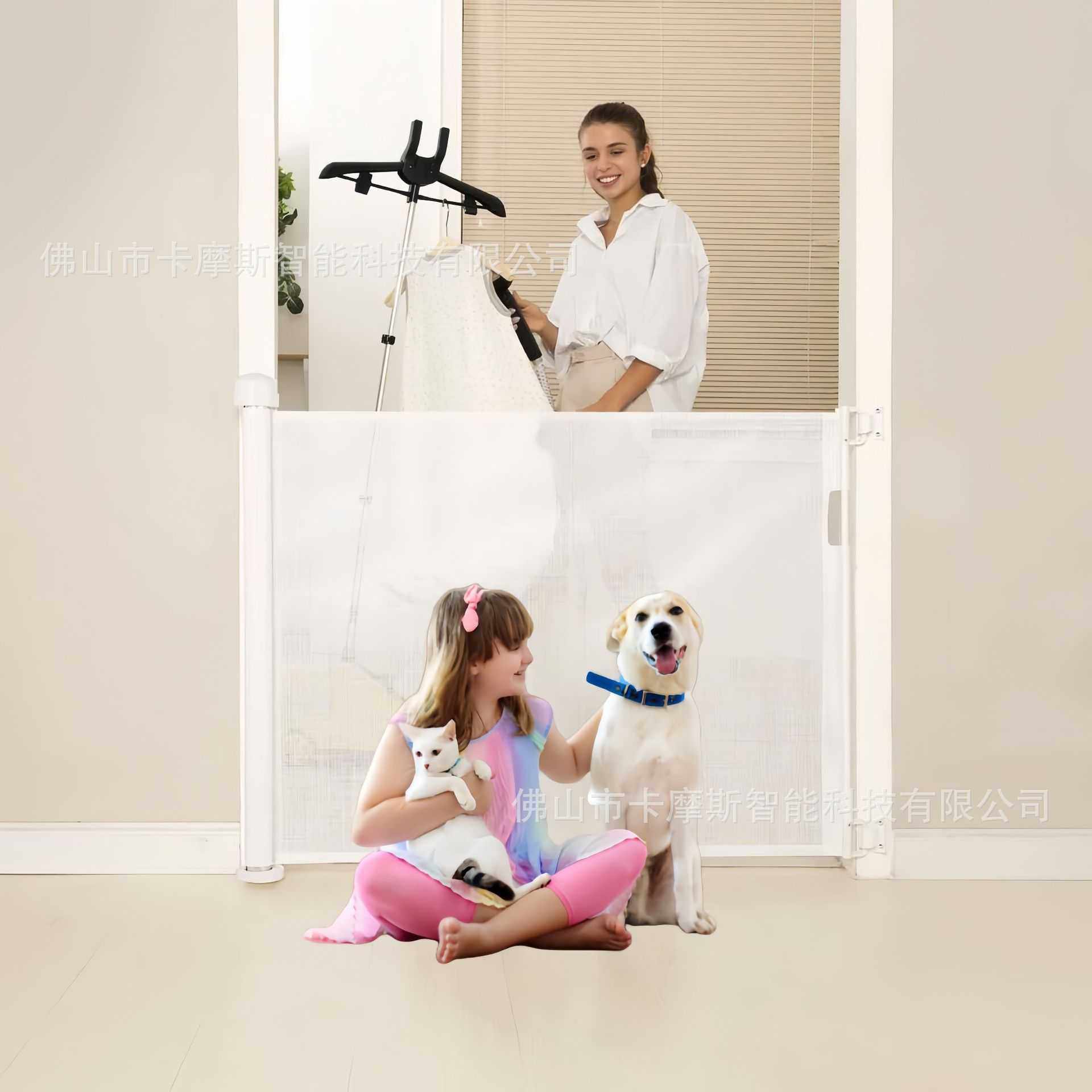 宠物儿童伸缩安全门栏楼梯防护门栏可免打孔,电子元器件市场,其它元器件,淘宝优惠券,粉丝福利购,淘宝优惠卷