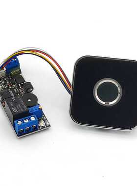 GROW城章科技KL202+R502AW指纹继电器触点输出传感器指纹解锁智能