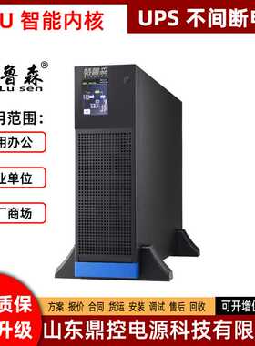 特鲁森TLS1103-LR机架式UPS不间断电源3KVA2400W外接电池包柜巡检