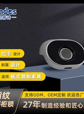 电子钥匙指纹锁拉手款柜子锁家用衣柜锁鞋柜Fingerprint lock