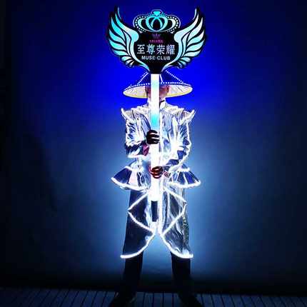 酒吧发光手举牌至尊荣耀牌发光牌VIP引路牌香槟权杖 高管敬酒举牌