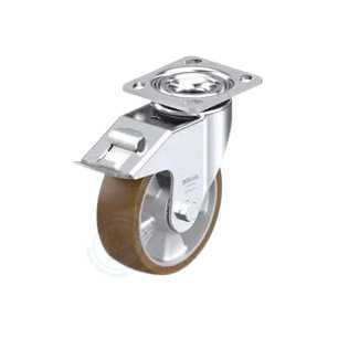LEH-ALB 200K-14-FI/Swivel Plate Caster/平顶带刹车万向脚轮