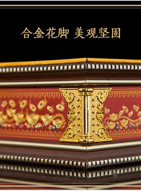 合金神像底座木质四方座财神加高垫增高底垫家用观音佛像叠座摆件