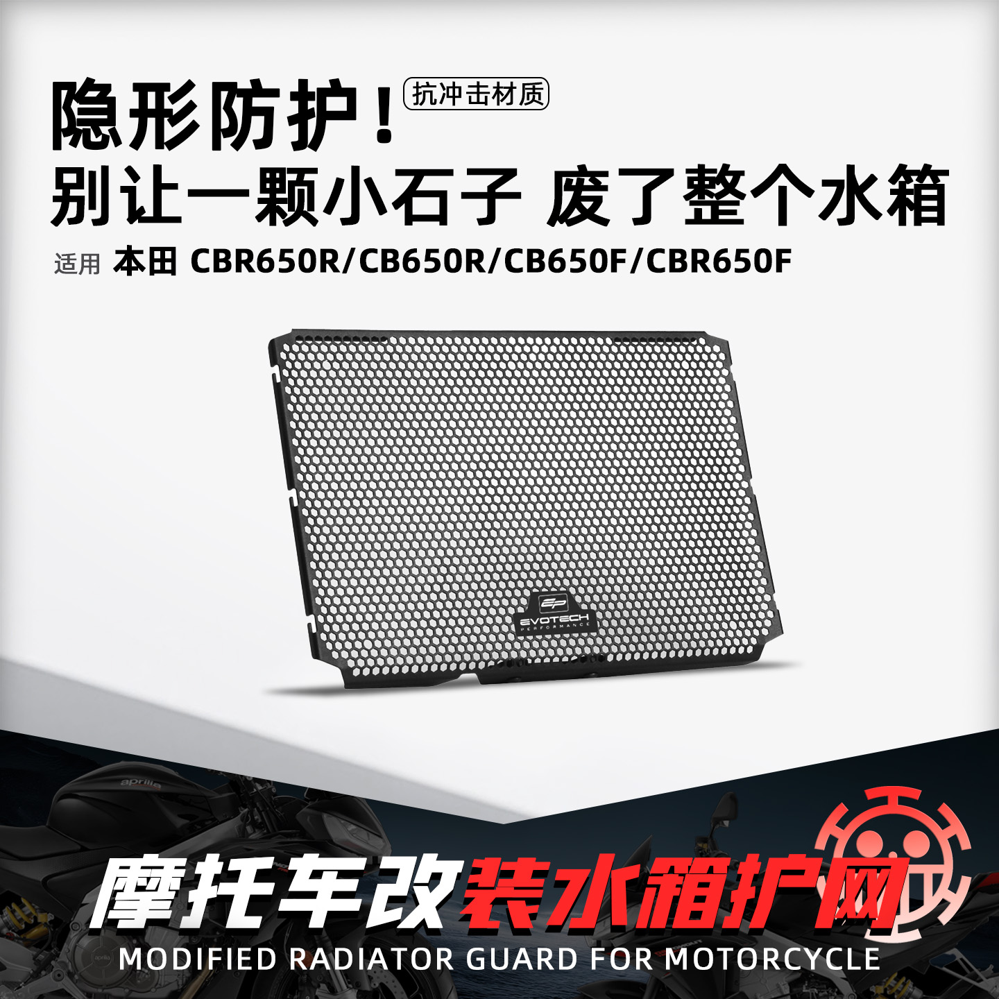 适用本田CBR650R改装水箱保护网