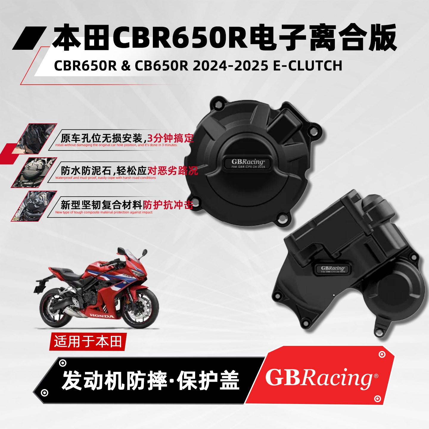 本田CBR650R摩托车发动机保护盖