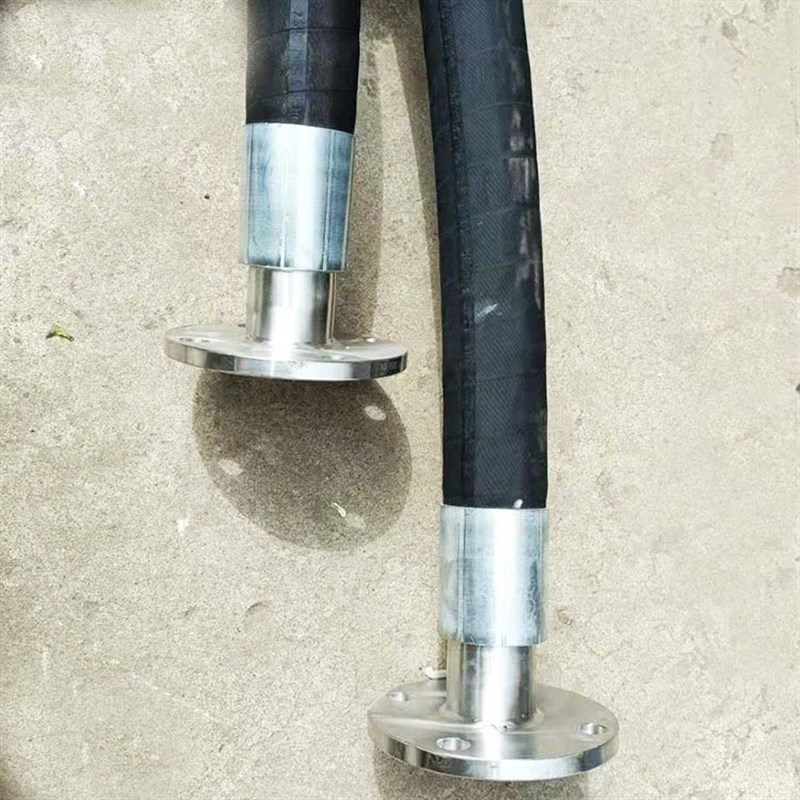 专业加工定制各种型号高压胶管连接法兰式接头油管超柔超耐磨软管