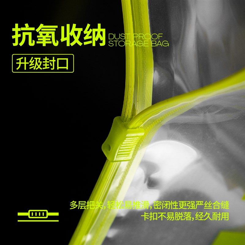 HideFxxx鞋子收纳袋防尘透明便携旅行打包球鞋塑料拉链袋收纳神器