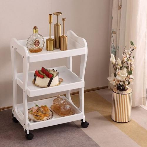 实木美容推车美容院小推车工具车美发美甲纹绣移动推车小气泡仪器