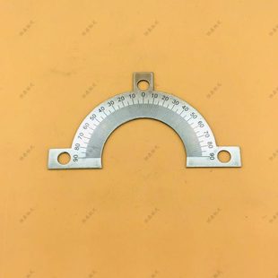 中分半圆刻度盘中分角度盘 带定位孔半圆盘外径70内径40厚1刻度盘