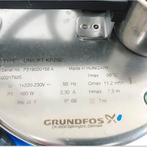 丹麦Grun锈dfo格s兰富KP250-AV污-A-M-1不钢家用小型水排水格兰富