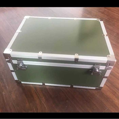 厂家生产铝合金工具箱 军绿色铝箱 防震收纳箱 电源设备箱