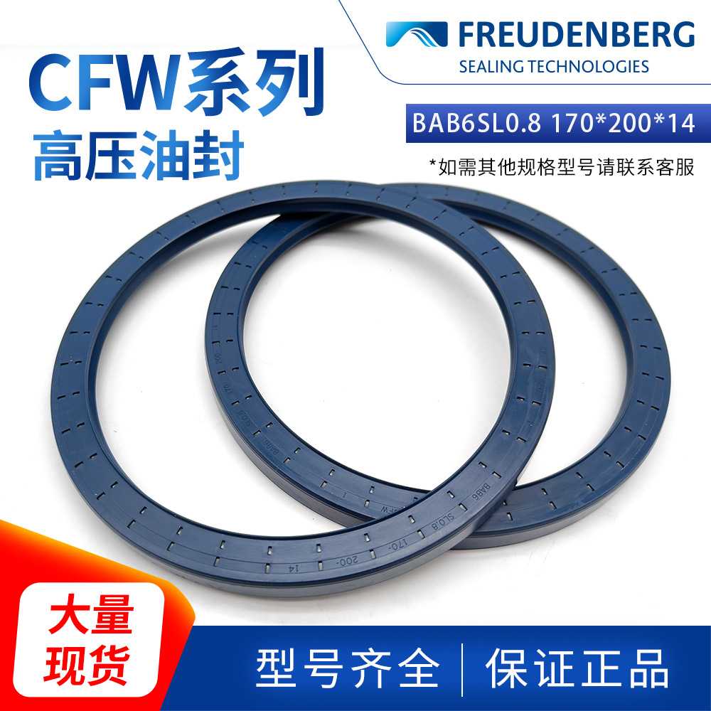 德国原装CFW丁腈骨架油封BAB6SL0.8 170*200*14 O型密封圈