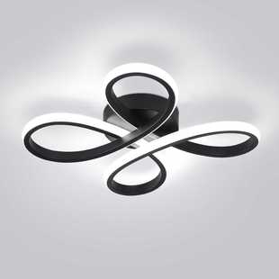 ADISUN 现代 LED 吸顶灯,6000K 半嵌入式天花板灯灯具,适用于客厅