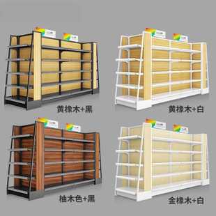 便利店货架超市货架展示架中岛端头多层单面双面货柜架商店货架子
