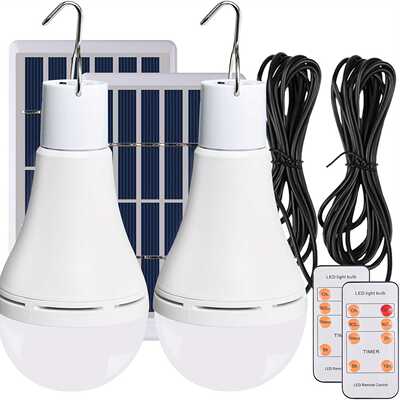 Solar Chicken Coop Light Rechargeable Solar Light Bulbs跨境