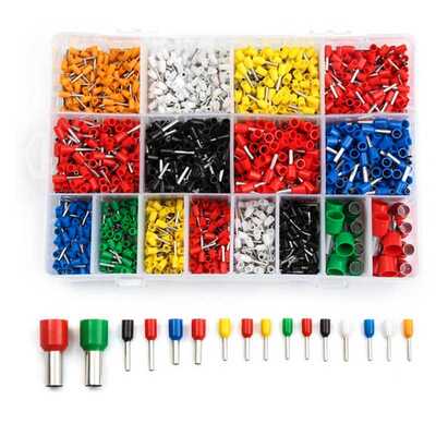 2120pcs组合套装冷压端子欧式管型接线端子绝缘针型端子