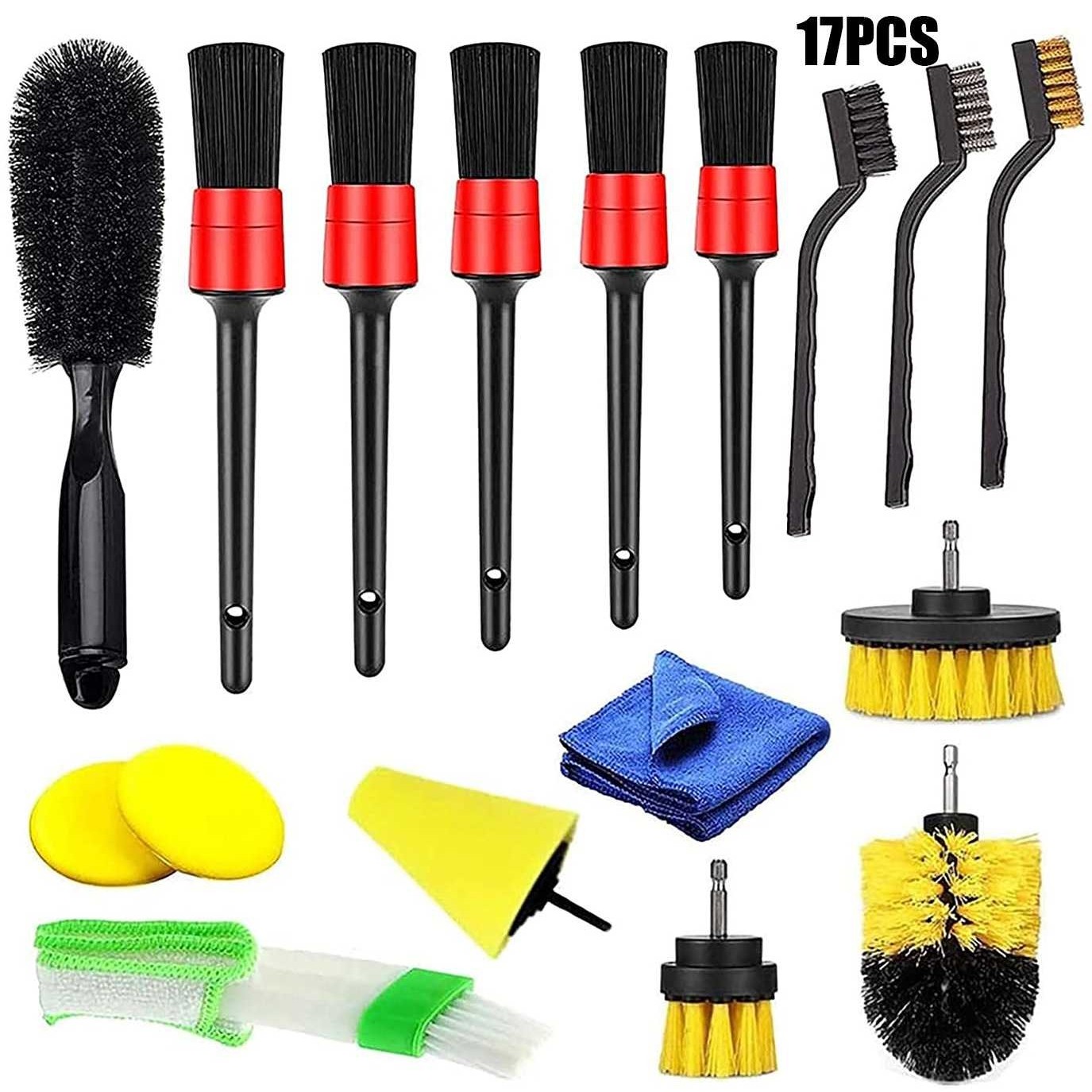 17件套汽车出风口细节刷细节刷汽车清洁刷保养套装清洁工具,玩具/童车/益智/积木/模型,垂直悬浮玩具,淘宝优惠券,粉丝福利购,淘宝优惠卷