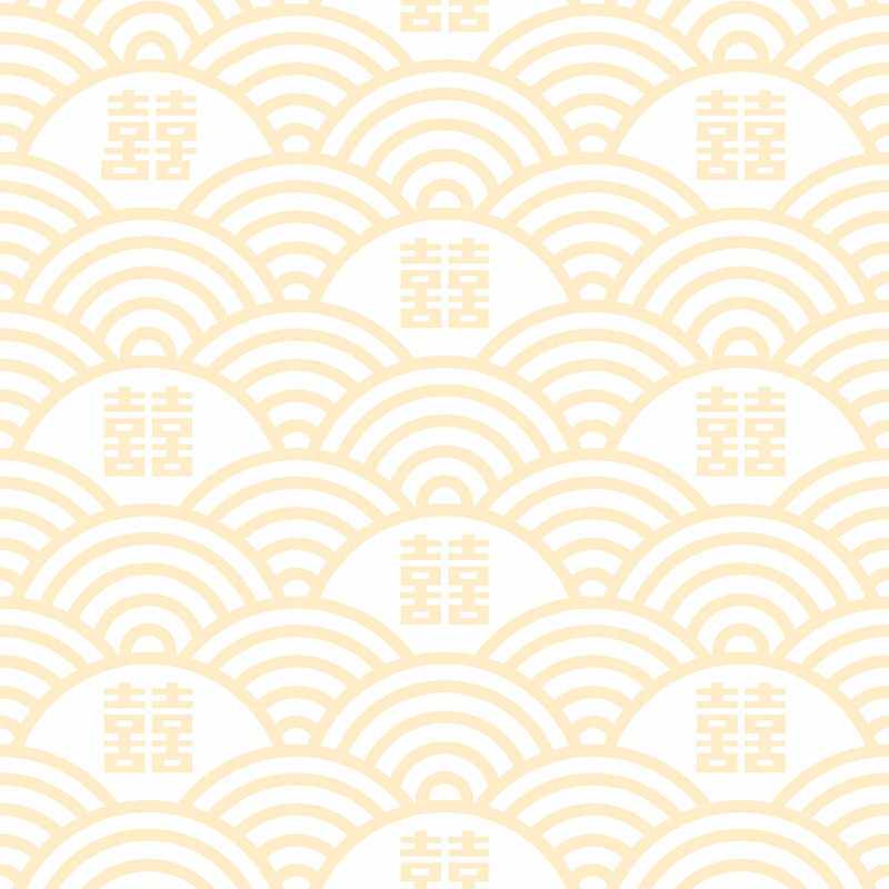 新中式中国复古风格墙纸仿古典书法字画背景酒店饭店餐厅囍字壁纸