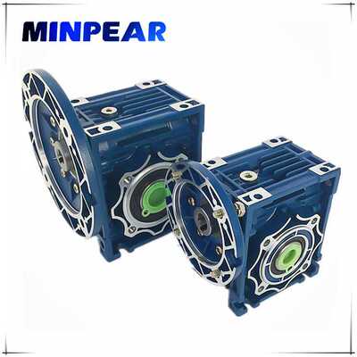 NMRV040齿轮减速机90°中空减速机 配套铝合金电机或铸铁电机使用