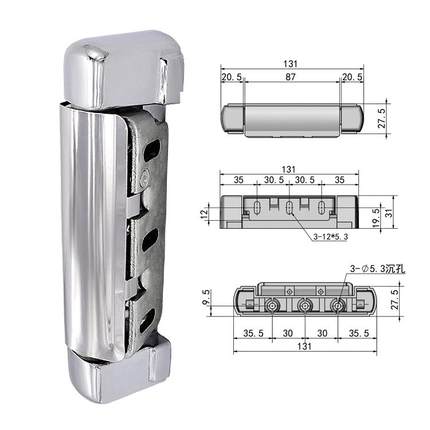SK2-3073工业锌合金加厚重型铰链冷柜绞链厨房烤箱冷库弹簧合页