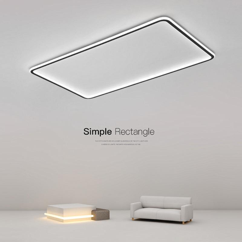 超薄led吸顶灯简约现代客厅灯长方形大气家用北欧创意新款灯具亮