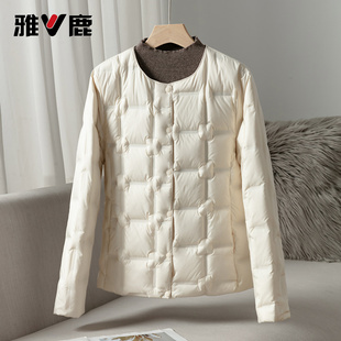 雅鹿修身石墨烯羽绒内胆女款2025秋冬新款修身保暖羽绒服内外可穿