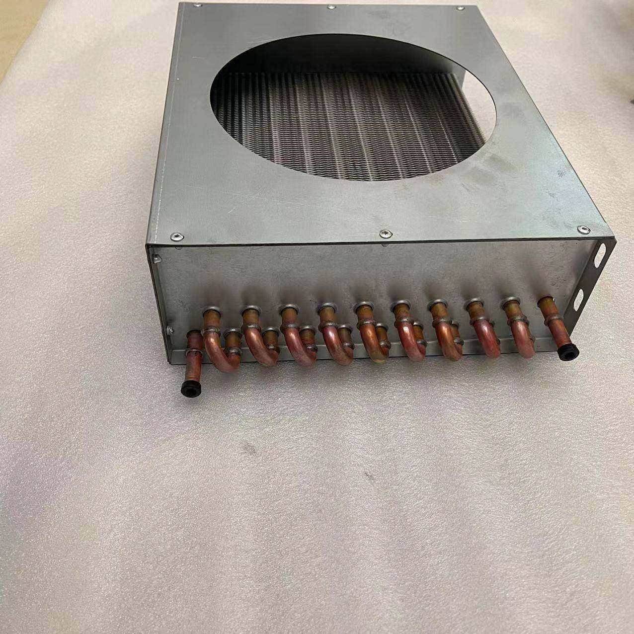 冷库鱼缸制冷机组冷凝器3P4P匹风冷水冷翅片式蒸发器散热器