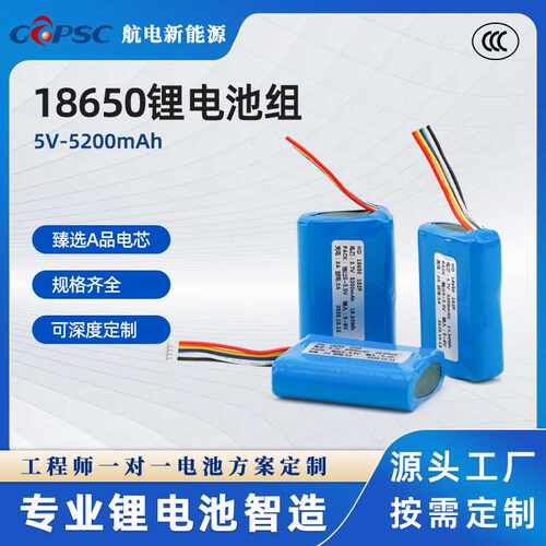 迷你 5V稳压电池 稳压性能出色  充电器型电池组 1S2P-5V-5200mAh