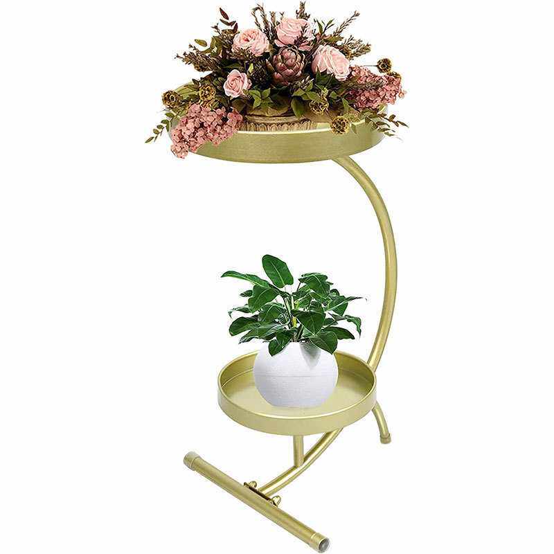 北欧铁艺花架子落地式室内客厅餐桌多层置物花盆架创意盆栽架花盆