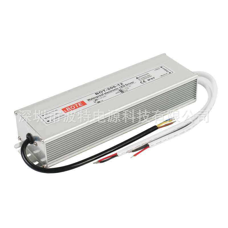 LED开关电源 100-240V转12V200W防水电源 12V24V200W防水开关电源