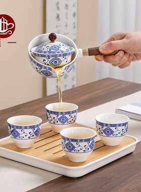 懒人泡茶神器快客杯逍遥泡便携小套装功夫茶具360旋转旅行逍遥壶