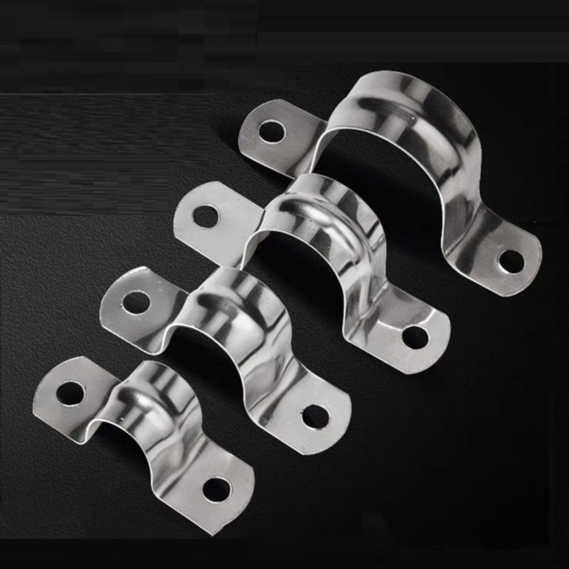 不锈钢骑马卡 管卡单l边线管U型箍 201不锈钢材质固定管卡20 25 3