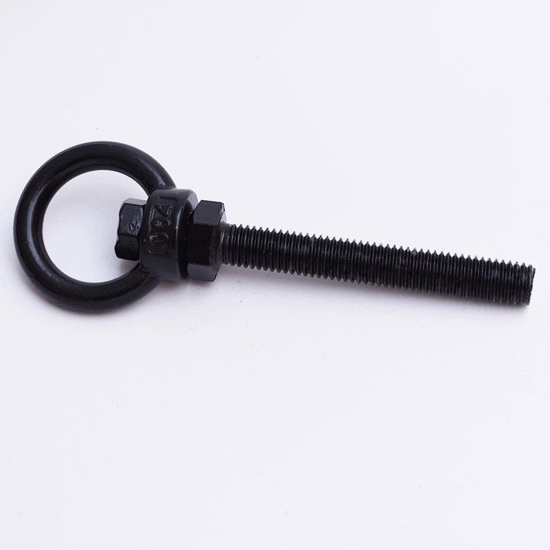 不锈钢304吊环螺杆旋转吊环螺丝B非标定制镀黑锌发黑M10黑色螺丝