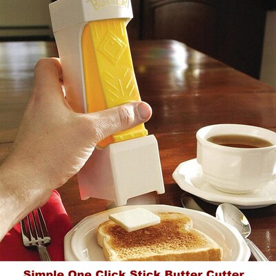 Simple One Click Stick Butter Cheese Cutter Butter Dispenser